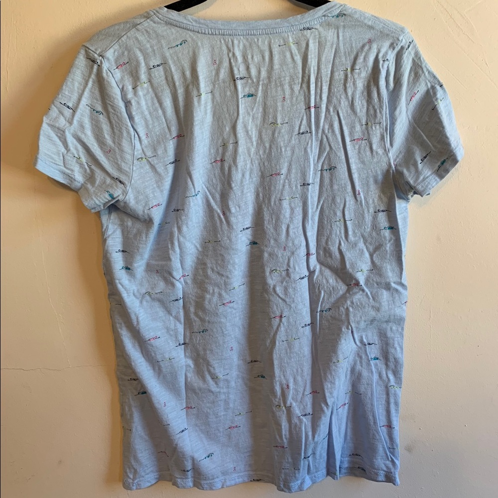 Light Blue Merona Tee with Swimmers - Picture 2 of 3